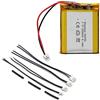 NEWASHAN 804050 Li-ION Lipo Batteria 2200mAh 3,7V per Nano VNA DIY GPS LED Auricolare Bluetooth Citofono MP3 MP4 MP5 GPS Mini DV Piccola Macchina Fotografica Videogiochi Batterie 4 JST Connettori
