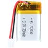 Uxney Batteria agli ioni di litio agli ioni di litio da 3,7 V, 380 mAh, 702030, con connettore 2P-PH, con griglia da 2,0 mm