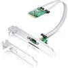 10Gtek M.2 A+E Key 2.5G Gigabit Ethernet Network Card, 18-cm Cable Length