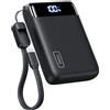 INIU Power Bank, caricabatterie portatile ultra piccolo da 20000 mAh 22,5 W PD, ricarica rapida, USB C in&out, batteria portatile per telefono cellulare, compatibile con iPhone 17, 16, 15, Samsung S22