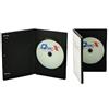 Qtecx 100 Custodie DVD Singole in plastica Nera, Box porta Dvd/cd - Qtecx