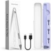SSS·GRGB Penna stilo per HP Envy X360, Pavilion X360, Spectre X360, MPP 2.0 Tilt-Active Stylus con 4096 livelli di sensibilità alla pressione, comoda custodia, supporta la ricarica rapida di tipo C, argento