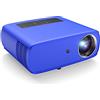 T TOPVISION Proiettore WiFi Bluetooth- 11000 Lux 1080P Nativo Full HD Proiettori Supporta 4K, 350 Schermo Videoproiettore per Telefono/TV Stick/PS5 HDMI AV USB, Blue