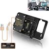 Willis, Motorcycle Supporto per telefono moto per BMW R1200GS, supporto per cellulare con doppia porta di ricarica USB per BMW ADV F700 800GS R1250GS, per Honda CRF1000L Africa Twin CRF1000L 2016