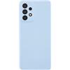 Generico Copri Batteria compatibile con SAMSUNG GALAXY A33 5G (NO con 4G) A336B A336 SM-A336B retro Posteriore Back Cover Scocca coperchio in plastica rigida + lente con cornice + Biadesivo (BLU)