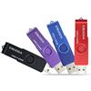 ENUODA Chiavetta USB 64GB 4 Pezzi Pennetta Girevole USB 3.0 Unità Memoria Flash per Archiviazione Dati con Luce LED (4 Multicolorato: Nero Blu Viola Rosso)