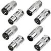 lokxmve 8 pezzi cavo coassiale connettore F maschio cavo satellitare connettore antenna TV adattatore SAT connettore connettore connettore adattatore coassiale tipo F adattatore antenna coassiale spina