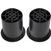 Kukyller Port Tube, 2 pezzi 100 mm Bass Woofer Box Port Tube Cabinet per altoparlanti Bass Reflex con rete