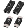 Vxiwscy Adattatore USB C 4 Pezzi, Da Maschio A Maschio, Da Femmina A Femmina, Adattatori Da USB C Maschio A Maschio E Da USB C Femmina A Femmina, Compatibili Con MacBook Pro, Tablet, Samsung