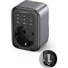 UGREEN Presa Intelligente 90613 2xUSB 1xUSB-C Nera