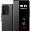 Fciaeytou Cover per Samsung S20 Ultra Flip Folio Clear View Cover sottile 360 Full Body Antiurto Cover 4G/6.9 (nero)