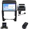Generico Autoradio 2 Din Bluetooth per Kia Sorento 2 XM 2009-2012 per Carplay Wireless Perschermo 9Pollici Touchscreen Schermo Carplay Auto BT5.0/RDS/DSP/GPS/FM/AM/WIFI Comando del Volante(B,NF-4)