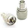 Ahoaepy 2 adattatori SO239 a BNC antenne, connettore coassiale BNC PL259 UHF, UHF maschio a BNC femmina, adattatore per cavo coassiale per radio CB, radio, antenne. Cavo coassiale di estensione