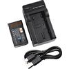 DSTE batteria agli ioni di litio e caricabatterie micro USB compatibile con JVC BN-VF808U GZ-MG130 GZ-MG131 GZ-MG132 GZ-MG133 GZ-MG134 GZ-MG135 GZ-MG148 GZ-MG150 GZ-MGZ-MG15 Z-MG17 5 GZ-MG177