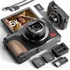 NBDDIGITAL Fotocamere digitali da 64 MP per fotografia 5K - 18X Zoom Autofocus, 3 pollici 180 ° Flip Screen, scheda 64 GB e 2 batterie, fotocamera compatta per vlogging da viaggio YouTube MC-US-K100C-BB-N5-B