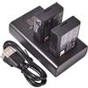 DSTE DE DSTE - Batteria di ricambio LP-E10 + caricatore USB Dual con display LCD, compatibile con fotocamera Canon EOS 1100D 1200D 1300D Kiss X50 X70 Rebel T3 T5