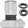 EIMSOAH Set Tubi di Prolunga Macro, Adattatore per Messa a Fuoco Automatica da Vicino in Lega di Alluminio da 10 Mm e 16 Mm, con Contatti Placcati in Oro per Fotocamera Mirrorless con