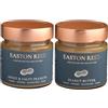 EASTON REED Duo di Burro d'Arachidi Bio, 1x Cremoso e 1x Crunchy Sweet & Salty - Burro d'arachidi senza olio di palma, vegano, cremoso, topping croccante per porridge, bowl, pancake e come dip