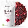 REPLANTEA Cuidamos tu Naturaleza FIORI DI IBISCO BIO 1 kg (+500 Tazze) | Karkade Te Ibisco Essiccati Tisana Biologica REPLANTEA