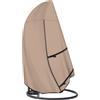 ULTCOVER Copertura per sedia a uovo da appendere al patio, impermeabile, per esterni, per sedia a dondolo con supporto, 114 x 83 x 172 cm (larghezza x profondità x altezza)