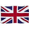 Homissor Bandiera britannica in cotone 3x5 Union Jack Inghilterra bandiere ricamate strisce Regno Unito UK bandiera resistente per interni