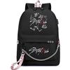 Roffatide Stray Kids Zaino Merch per ragazze e ragazzi KPOP SKZ Zaino scolastico casual per Stay Nero F