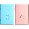 PATIKIL 2Pcs Porta Biglietti Da Visita Elettronico A Scomparsa Blu/Rosa Oro