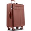 Travely Valigia XL in tessuto - Grande valigia da viaggio con 4 ruote e lucchetto TSA - morbida leggera con soffietto espandibile, realizzata in materiale resistente agli strappi e idrorepellente