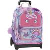 Franco Cosimo Panini MOFU MOFU - Zaino Scuola Trolley Mofu Mofu, Maniglia Regolabile, Trolley Staccabile, Spallacci Imbottiti e Regolabili, 2 Scomparti Principali, Tasca Frontale, Chiusure A Zip, 34x52Hx22 cm, Lilla