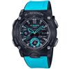 Casio Orologio Analogico-Digitale Quarzo Uomo con Cinturino in Resina GA-2000-1A2ER, Azzurro/Nero