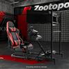 Zootopo Racing Sim Cockpit Semi Open Con Seat & Triple TV Stand Fit Logitech