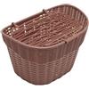 SunsoilGiant Cestino Anteriore per Bicicletta, Decorazione per Manubrio, Facile da Installare, Borsa per Il Trasporto di Biciclette Pieghevoli, Fiori, Cani, Borsa, Rosso Marrone