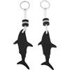 FytStycale 2 Pezzi Portachiavi Galleggiante Porta Chiavi Fluttuante Anello Chiavi Acqua Portachiavi Surf Eva Leggero Design Adatto per Nuoto Surf, Nero