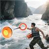 FHRKA 5 frisbee per il salvataggio in acqua con corda da 40 metri - Disco di salvataggio per annegamento, dispositivo di lancio salvavita per ambienti marini (2 PIECE)