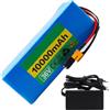 helSHOPM Batteria Ebike 36V 10Ah Batteria Per Bicicletta Elettrica 36V 10S2P Batteria Impermeabile PVC BMS Incorporato Con Caricabatteria Per 50W-350W Motore 36V 10AH,XT60