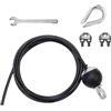 Folpus Cavi di Ricambio per Palestre, Fune in Acciaio con Fermo a Sfera, Accessori per Macchine per Palestre Domestiche, LAT Pulldown, Sport, 2.5 M
