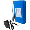 SSCYHT Batteria Ricaricabile agli ioni di Litio DC 12V 4AH 5AH 6AH 7AH 9AH 12AH Batteria Portatile ai polimeri di Litio per Alimentatore da 12 Volt con Caricabatterie,12v12ah