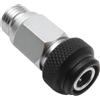 MotiveTech Adattatore, Ricambio per Stadio di Un Tubo Flessibile, Filettatura 9/16, Accessorio per Immersioni Professionali, Tubo Flessibile, Style C