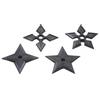 Playwell Arti Marziali Nero Polipropilene Plastica Completo Contatto Ninja Stelle - 4pz Set