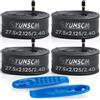 YunSCM Camera d'aria per bicicletta da 27,5 x 2,125/2,2/2,3/2,4 AV valvola Schrader 27,5 pollici e leve per pneumatici compatibili con 27,5 x 2,125 27,5 x 2,20 27,5 x 2,25 27,5 x 2,30 27,5 .5x2. 35 27.5x2.40