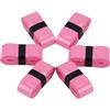 HJDJBD 6 pezzi di nastro rosa per racchette da badminton, tennis, badminton, bande di impugnatura, rack, nastro adesivo, antiscivolo, rack, morbido, nastro, antiscivolo, overgrip per badminton