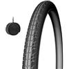 MADICKS Copertone Bici 700x35C (37-622) con Camera d'Aria 28" Valvola Italia - Pneumatico Stradale in Gomma Nero per City Bike, Trekking e Passeggio 700x35 28 x 1 5/8 x 1 3/8