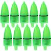 KJHBV Allarme LED per Morso della Canna da Pesca Verde, 20 Pezzi in Plastica, per Attirare Pesci, per Pesca in Acqua Dolciastre e Fiumi