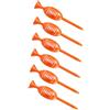 RNXRZANK 6 Supporti per Palline da Golf, Porta Palline da Golf, Accessorio da Golf Portatile E Stabile per Adulti, Regalo, Esercizio Fisico, Uomo E Donna, Orangina