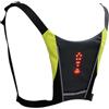 Genérico Zaino con gilet per bicicletta con segnale LED, zaino di sicurezza LED riflettente in nylon e poliestere da 250 g, spia remota wireless, spallacci regolabili, ciclismo notturno, Grigio scuro, Consulte
