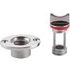 CHEOTIME Tappo di Scarico per Garboard per Barche in Acciaio Inossidabile 316, Kit di Scarico per Garboard per Carichi Pesanti con Tappo Rimovibile Filettato per Traverse di