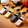 VEELU Fischietto Personalizzato con Incisione in Acciaio Inox, Fischietto Arbitro Professionale con Nome e Anno, Fischietto con Laccetto per Calcio, Basket, Baseball, Regalo Mister Calcio Coach
