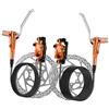 YueShengYCHUANG Kit Freni a Disco Idraulici, Frenante Anteriore E Posteriore, Componenti per Bicicletta con Finitura Liscia E Pastiglie in Resina, Adatto per, Orangina