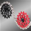 VIRELLO lega di alluminioBikePosterailleurWheel,10T/16TGuidepulewithCeramicBearingsfor6-12SpeedSystems,Include4mm &5mmBoccole