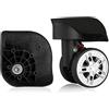 CHGAUOPN Ruota girevole per valigie, Ruota girevole a 360 gradi for bagaglio, ruota silenziosa, sostituzione, riparazione, parti, spinner (W218#)